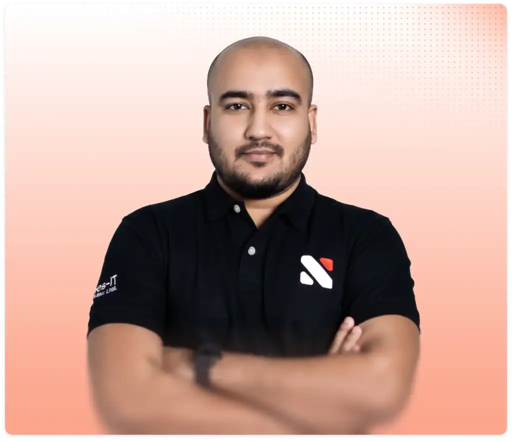 Professional portrait of Md. Salahuddin Mia with crossed arms and confident expression.
